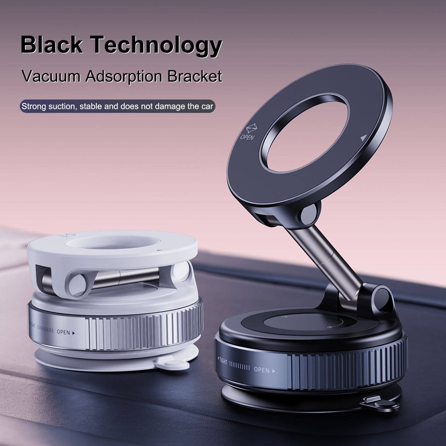 Multi-functional Ultra-Slim 360° Magsafe Grip & Kickstand - Mobile Phone Car Holder