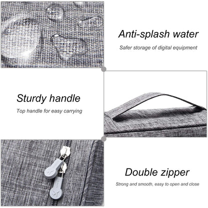 Multi-Functional Waterproof Digital Accessories Organizer Bag for Travel & Work