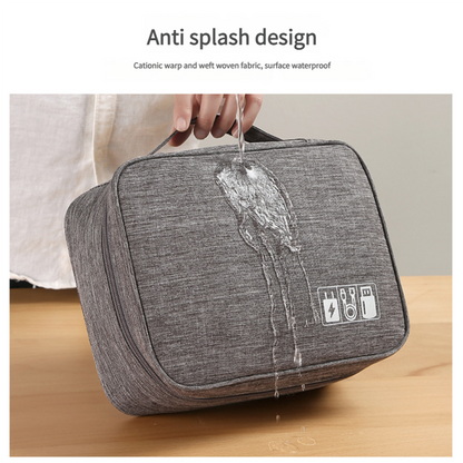 Multi-Functional Waterproof Digital Accessories Organizer Bag for Travel & Work