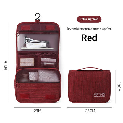 Waterproof Foldable Hanging Travel Toiletry Bag for Men & Women