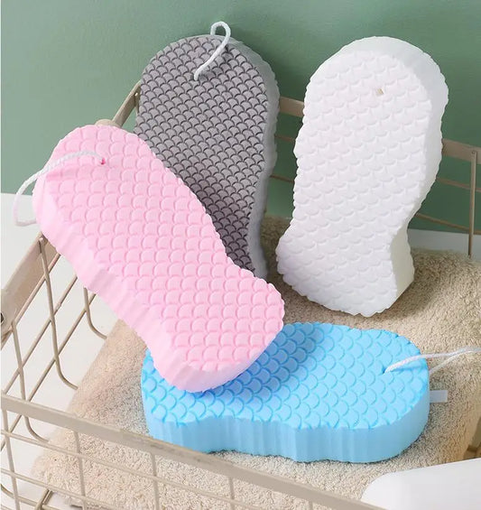 Painless Exfoliation 3D Fish-Scale Bath Sponge - Ultra Soft Texture (For Babies & Adults)