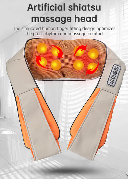 Deep Tissue Shiatsu Heated Neck & Shoulder Massager