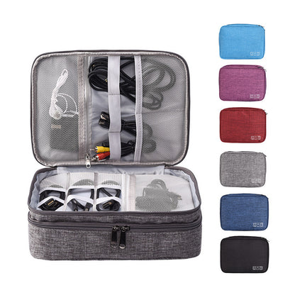 Multi-Functional Waterproof Digital Accessories Organizer Bag for Travel & Work
