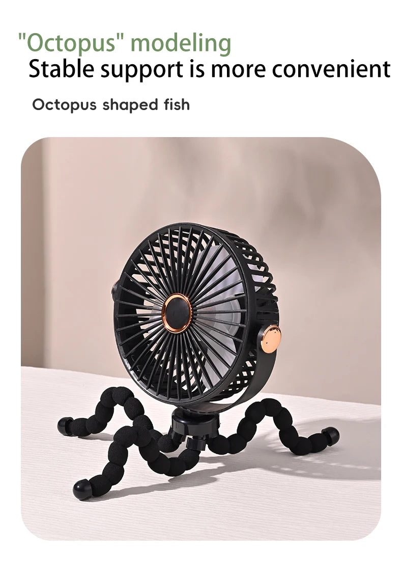 Rechargeable Portable Desktop Table Mini Fan