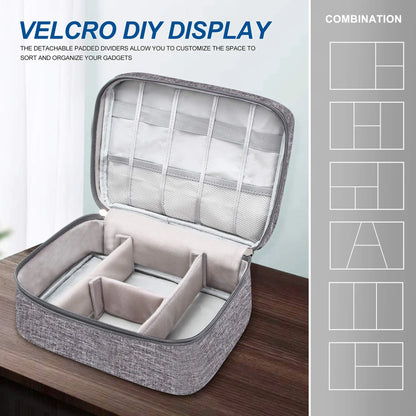 Multi-Functional Waterproof Digital Accessories Organizer Bag for Travel & Work
