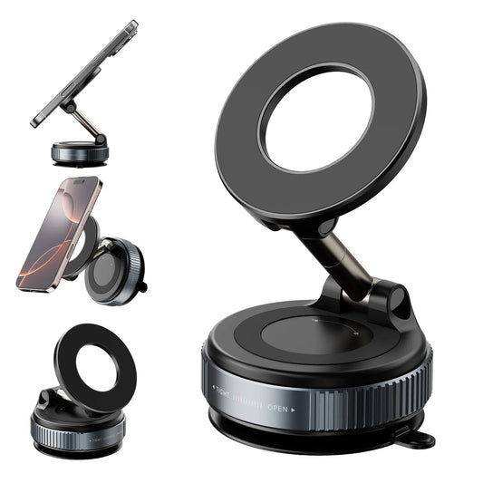Multi-functional Ultra-Slim 360° Magsafe Grip & Kickstand - Mobile Phone Car Holder