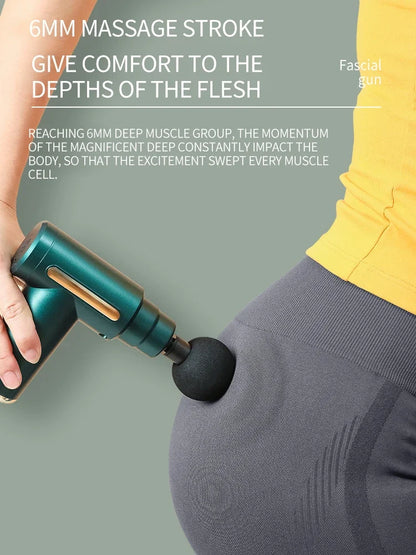 Mini pistolet de massage portable sans fil pour le fascia, pour un soulagement musculaire profond