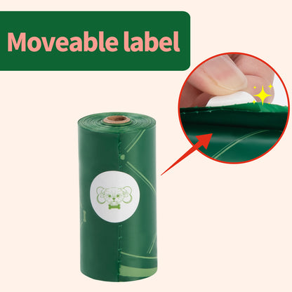 Eco-Friendly Biodegradable Dog Poop Bags - Lavender-Scented, Leak-Proof Roll with Hands (Free Dispenser and Clip)