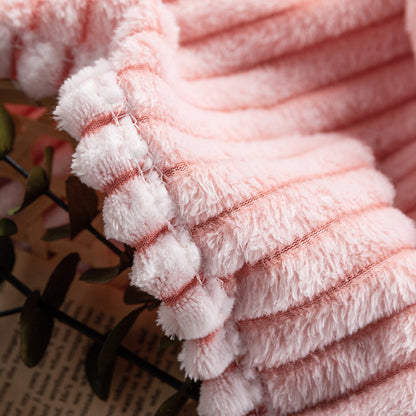 Premium Soft Fleece & Knitted Throw Blanket