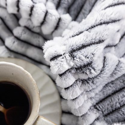 Premium Soft Fleece & Knitted Throw Blanket