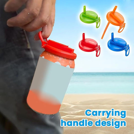 CansStraws Soda Can Covers straw lid plastic crafts