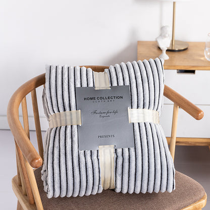 Premium Soft Fleece & Knitted Throw Blanket