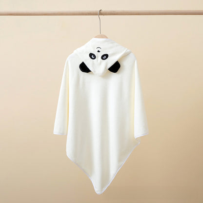 Ultra-Soft Coral Fleece Baby Hooded Bath Towel