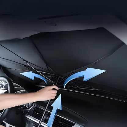 Windshield Sunshade Umbrella, Blocks UV & Heat, Pop-Open Design, Universal Fit