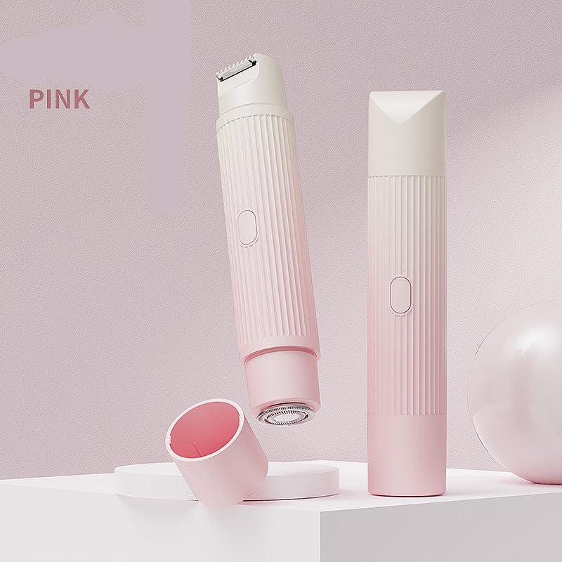 Painless Dual-Head Electric Bikini Trimmer and Shaver (IPX7 Waterproof & USB Rechargeable)